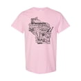 thumbnail image 1 of Inktastic Wisconsin State Word Salad T-Shirt, 1 of 5