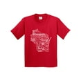 thumbnail image 1 of Inktastic Wisconsin State Word Salad Youth T-Shirt, 1 of 5