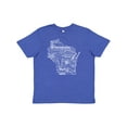 thumbnail image 1 of Inktastic Wisconsin State Word Salad Youth T-Shirt, 1 of 5