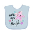 thumbnail image 1 of Inktastic Wish Upon a Starfish- Cute Boys or Girls Baby Bib, 1 of 4