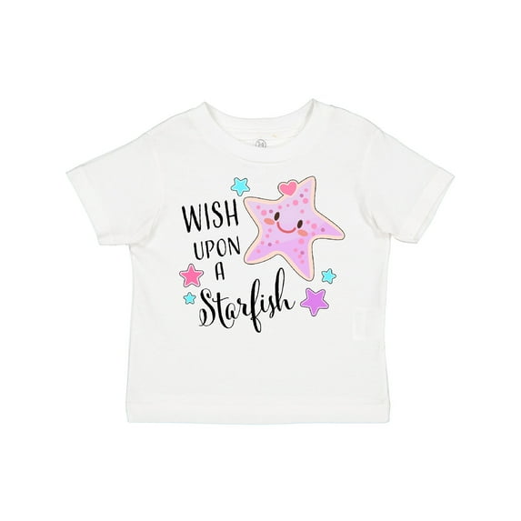 Inktastic Wish Upon a Starfish Cute Boys or Girls Toddler T-Shirt