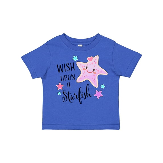 Inktastic Wish Upon a Starfish Cute Boys or Girls Toddler T-Shirt