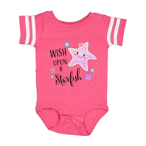 Inktastic Wish Upon a Starfish- cute Boys or Girls Baby Bodysuit