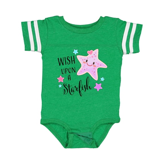 Inktastic Wish Upon a Starfish- cute Boys or Girls Baby Bodysuit