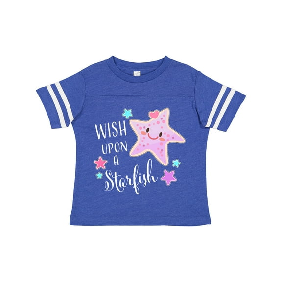 Inktastic Wish Upon a Starfish Cute Boys or Girls Toddler T-Shirt