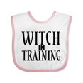 thumbnail image 1 of Inktastic Witch in Training Boys or Girls Baby Bib, 1 of 4