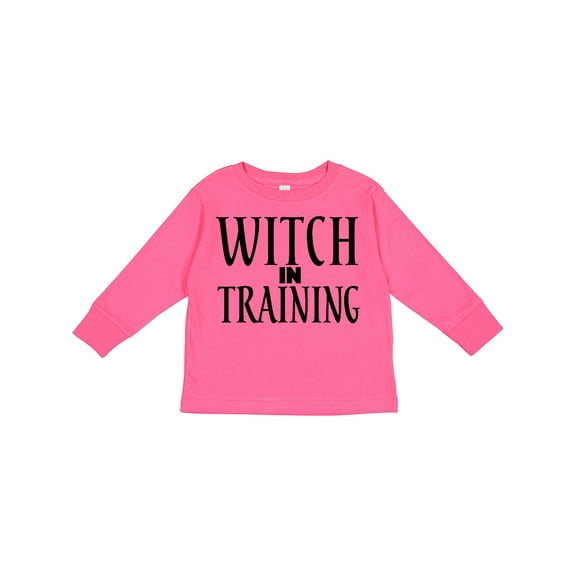 Inktastic Witch in Training Boys or Girls Long Sleeve Toddler T-Shirt