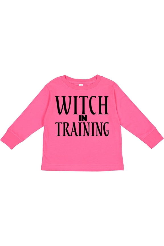 Witch in Training Boys or Girls Long Sleeve Toddler T-Shirt