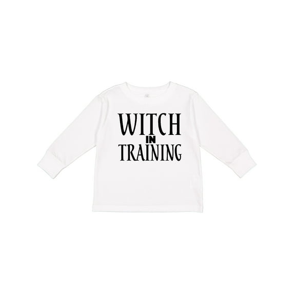 Inktastic Witch in Training Boys or Girls Long Sleeve Toddler T-Shirt