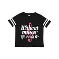 thumbnail image 1 of Inktastic Without Music Life Would Be Flat Girls Toddler T-Shirt, 1 of 5