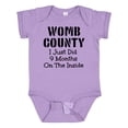 thumbnail image 1 of Inktastic Womb County I Just Did 9 Months on the Inside Boys or Girls Baby Bodysuit, 1 of 5