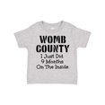 thumbnail image 1 of Inktastic Womb County I just Did 9 Months on the Inside Boys or Girls Toddler T-Shirt, 1 of 5
