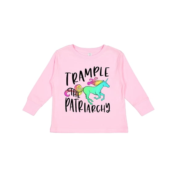 Inktastic Women's Rights Trample the Patriarchy Boys or Girls Long Sleeve Toddler T-Shirt