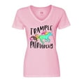 thumbnail image 1 of Inktastic Women's Rights Trample the Patriarchy Women's V-Neck T-Shirt, 1 of 5