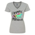 thumbnail image 1 of Inktastic Women's Rights Trample the Patriarchy Women's V-Neck T-Shirt, 1 of 5