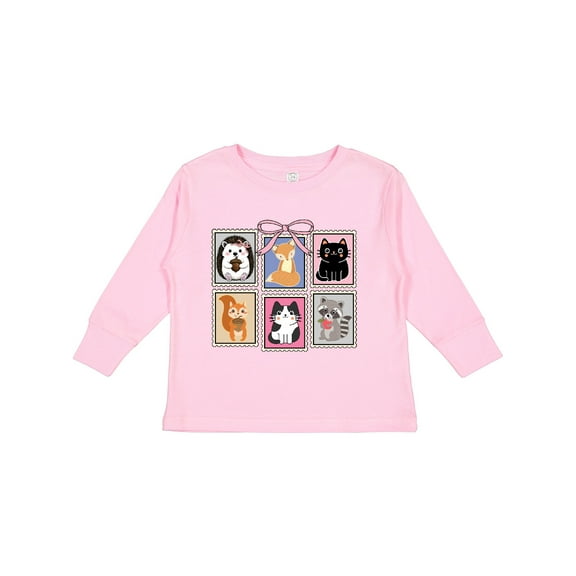 Inktastic Woodland Animals Girls Long Sleeve Toddler T-Shirt