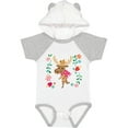 thumbnail image 1 of Inktastic Woodland Moose Spring Flowers Girls Baby Bodysuit, 1 of 5