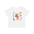 thumbnail image 1 of Inktastic Woodland Moose Spring Flowers Girls Baby T-Shirt, 1 of 5