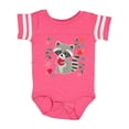 thumbnail image 1 of Inktastic Woodland Raccoon Spring Flowers Girls Baby Bodysuit, 1 of 5