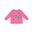 thumbnail image 1 of Inktastic Woodland Raccoon Spring Flowers Girls Long Sleeve Toddler T-Shirt, 1 of 5