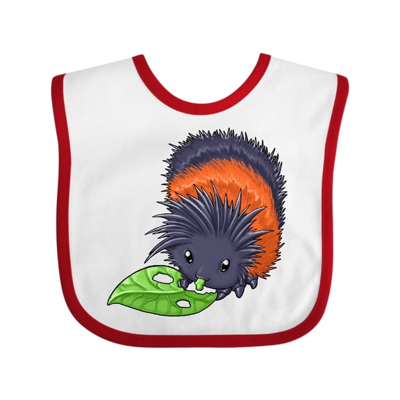Inktastic Wooly Bear Caterpillar- Cute Baby Insect Boys or Girls Baby Bib