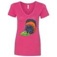 thumbnail image 1 of Inktastic Wooly Bear Caterpillar Cute Baby Insect Women's V-Neck T-Shirt, 1 of 5