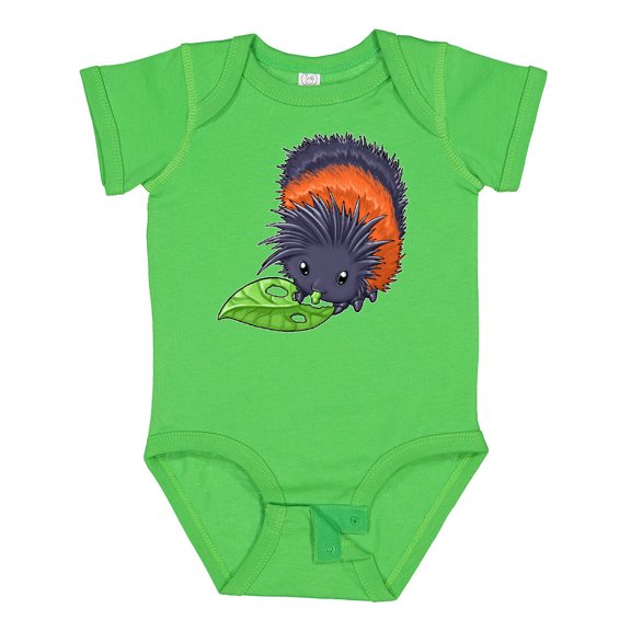 Inktastic Wooly bear caterpillar- cute baby insect Boys or Girls Baby Bodysuit