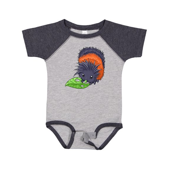 Inktastic Wooly bear caterpillar- cute baby insect Boys or Girls Baby Bodysuit
