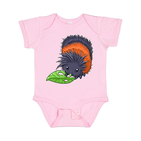 Inktastic Wooly bear caterpillar- cute baby insect Boys or Girls Baby Bodysuit