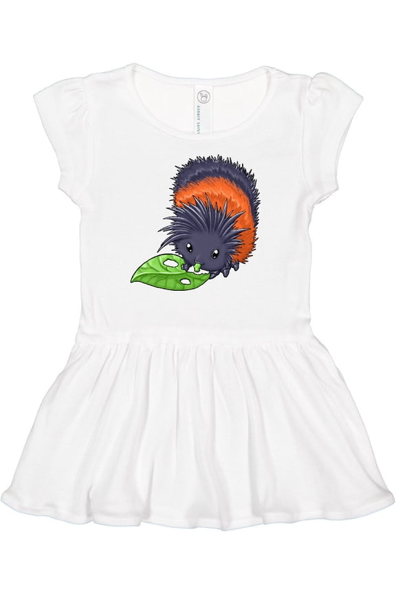 Wooly bear caterpillar- cute baby insect Girls Baby Dress