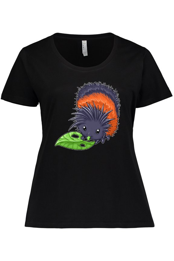 Wooly bear caterpillar- cute baby insect Women's Plus Size T-Shirt
