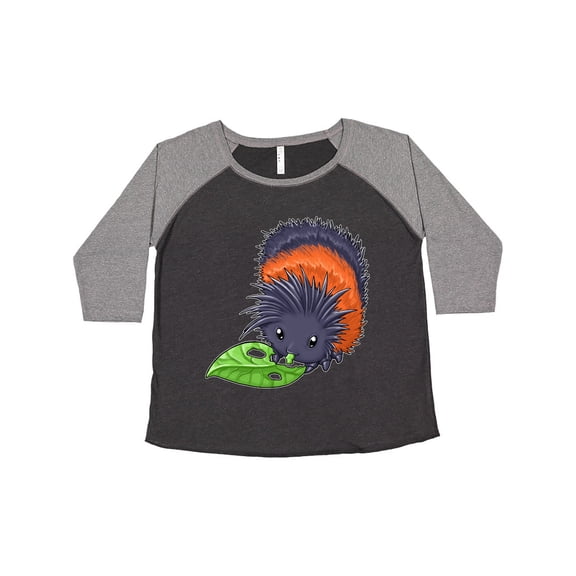 Inktastic Wooly bear caterpillar- cute baby insect Women's Plus Size T-Shirt