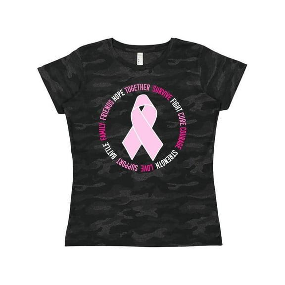 Inktastic Word Circle-Breast Cancer Awareness Women's T-Shirt