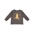 thumbnail image 1 of Inktastic Word Circle-Childhood Cancer Awareness Boys or Girls Long Sleeve Toddler T-Shirt, 1 of 5