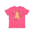 thumbnail image 1 of Inktastic Word Circle-Childhood Cancer Awareness Youth T-Shirt, 1 of 5