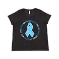 thumbnail image 1 of Inktastic Word Circle-Prostate Cancer Awareness Women's Plus Size T-Shirt, 1 of 5