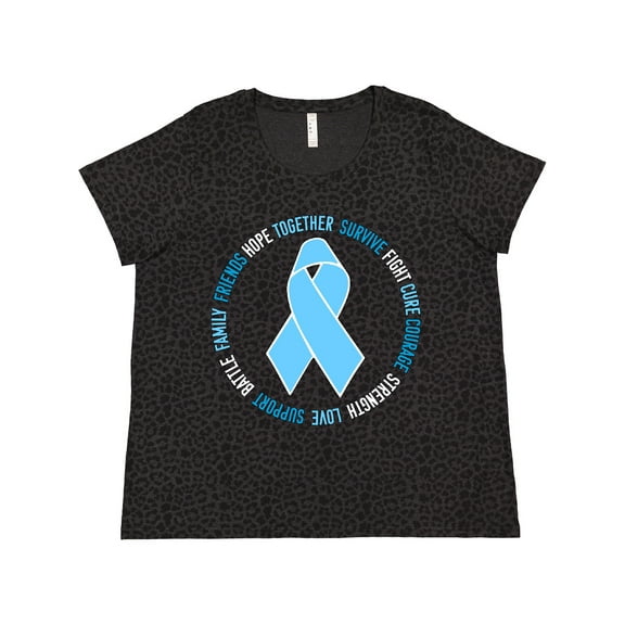 Inktastic Word Circle-Prostate Cancer Awareness Women's Plus Size T-Shirt