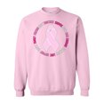 thumbnail image 1 of Inktastic Word Circle-breast Cancer Awareness Adult Sweatshirt, 1 of 4