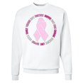 thumbnail image 1 of Inktastic Word Circle-breast Cancer Awareness Adult Sweatshirt, 1 of 4