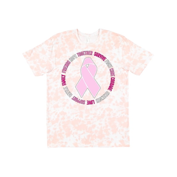 Inktastic Word Circle-breast Cancer Awareness T-Shirt