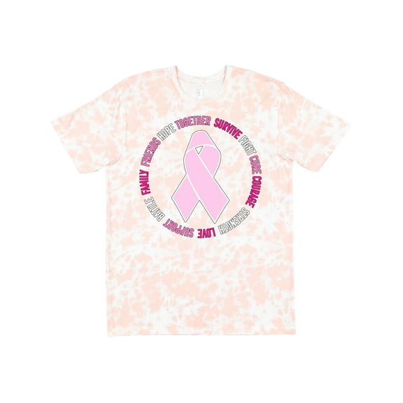 Inktastic Word Circle-breast Cancer Awareness T-Shirt