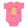 thumbnail image 1 of Inktastic Word Circle-childhood Cancer Awareness Boys or Girls Baby Bodysuit, 1 of 5