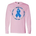 thumbnail image 1 of Inktastic Word Circle-colon Cancer Awareness Long Sleeve T-Shirt, 1 of 5