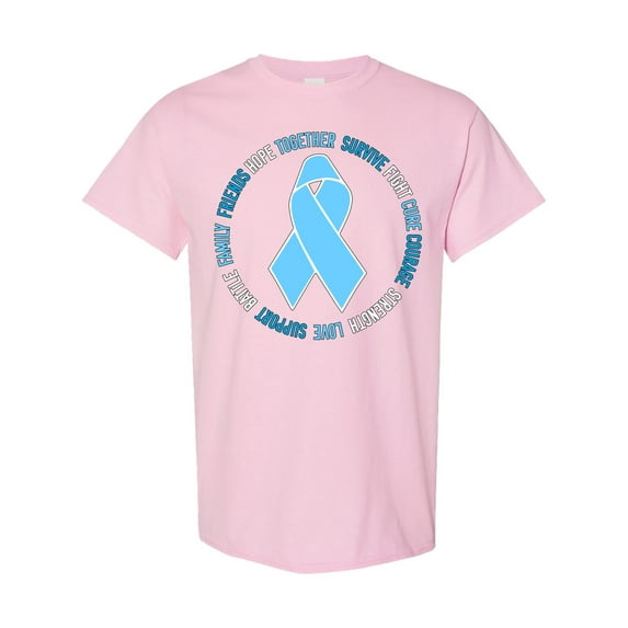 Inktastic Word Circle-prostate Cancer Awareness T-Shirt
