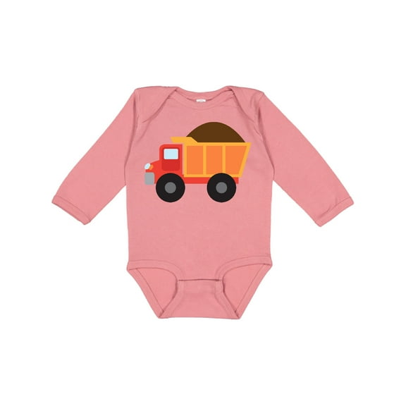 Inktastic Work Truck Construction Vehicle Boys or Girls Long Sleeve Baby Bodysuit