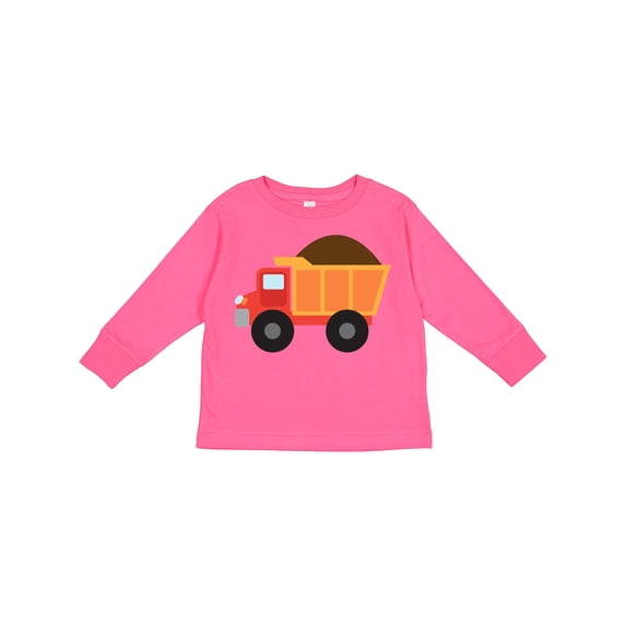 Inktastic Work Truck Construction Vehicle Boys or Girls Long Sleeve Toddler T-Shirt