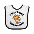 thumbnail image 1 of Inktastic Work out with Mommy Exercise Boys or Girls Baby Bib, 1 of 4