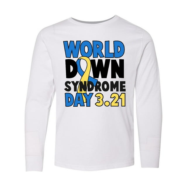 Inktastic World Down Syndome Day 321 Long Sleeve Youth T-Shirt