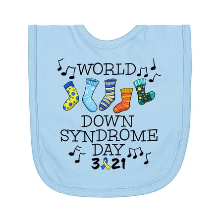 Inktastic World Down Syndrome Day 3-21 Dancing Socks Newborn Bib