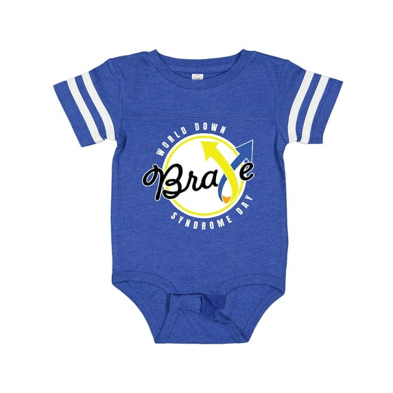 Inktastic World Down Syndrome Day Brave Boys or Girls Baby Bodysuit